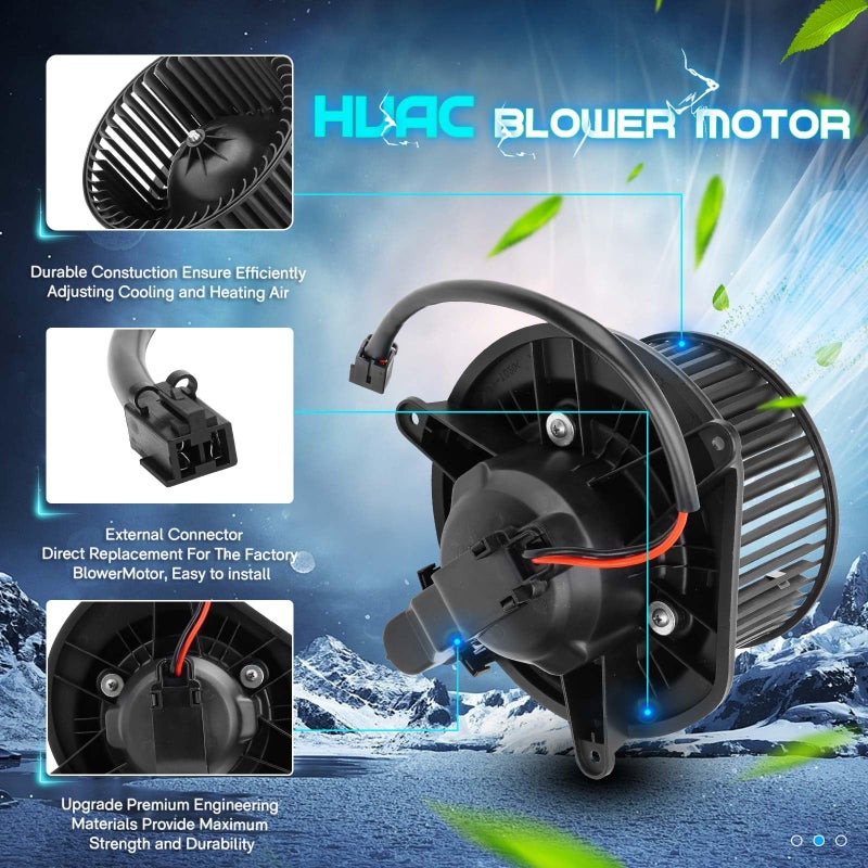 ILONPA Front 5143099 AA Heater Blower Motor Fan Assembly Fits 2006 2007 2008 2009 2010 Jeep Commander, 2005-2010 Jeep Grand Cherokee 700168 - Image 4